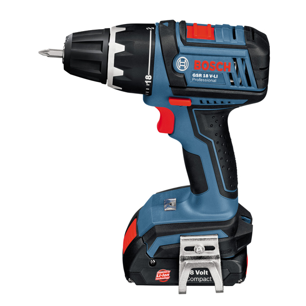 Akumulatorska bušilica i odvrtač Bosch GSR 18 V-LI (2x1,5 Ah)